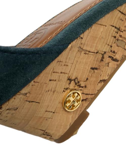 TORY BURCH（トリーバーチ）TORY BURCH (トリーバーチ) サンダル グリーン サイズ:記載なしの古着・服飾アイテム