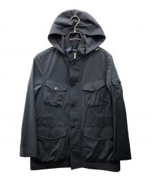 MACKINTOSH LONDON（マッキントッシュ ロンドン）の古着「3レイヤーポリエステルフーデットブルゾン」｜ネイビー