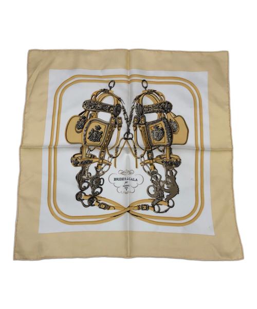 HERMES（エルメス）HERMES (エルメス) カレ40 ブリッド・ドゥ・ガラ アイボリーの古着・服飾アイテム