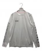 MAMMUTマムート）の古着「QDロゴプリントロングスリーブTシャツ」｜ホワイト
