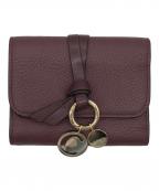 Chloeクロエ）の古着「Alphabetスモールトリフォールドウォレット」｜ブラウン