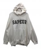SAPEurサプール）の古着「プルオーバーパーカー」｜ホワイト