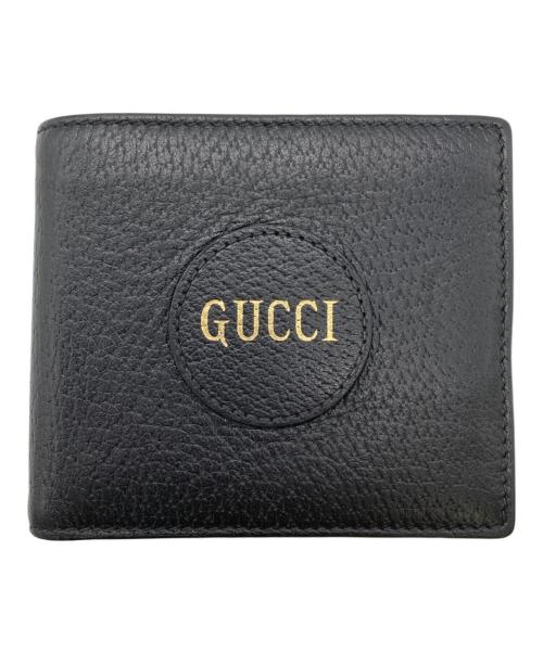 GUCCI（グッチ）GUCCI (グッチ) 2つ折り財布 ブラックの古着・服飾アイテム