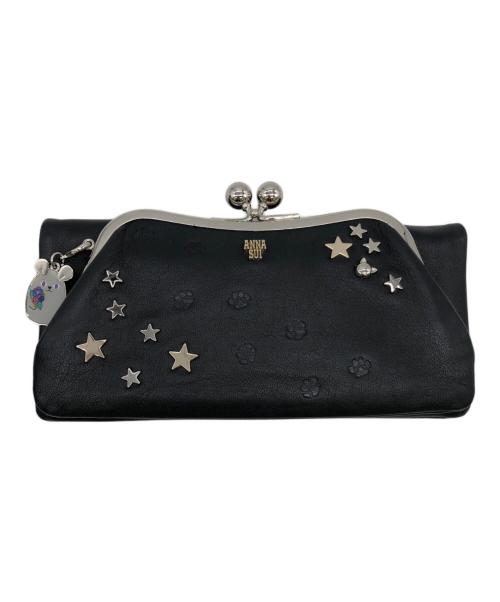 ANNA SUI（アナスイ）ANNA SUI (アナスイ) がま口長財布 ブラックの古着・服飾アイテム