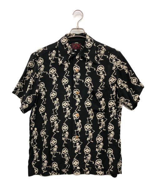 EVISU（エヴィス）EVISU (エヴィス) シャツ ブラック サイズ:38の古着・服飾アイテム