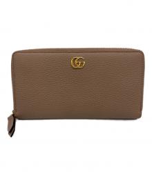 GUCCI（グッチ）の古着「ラウンドジップウォレット」｜ベージュ