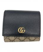GUCCIグッチ）の古着「ダブルG バイカラー ミディアム ウォレット」