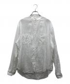 OLDMANSTAILORオールドマンズテーラー）の古着「スタンドカラーシャツ」｜ホワイト