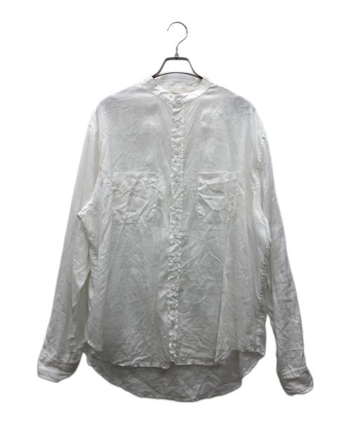 OLDMANSTAILOR（オールドマンズテーラー）OLDMANSTAILOR (オールドマンズテーラー) スタンドカラーシャツ ホワイト サイズ:Lの古着・服飾アイテム