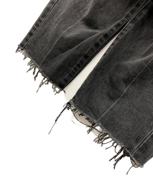 doublet（ダブレット）doublet (ダブレット) デニムパンツ ブラック サイズ:Mの古着・服飾アイテム