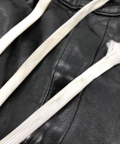 glamb（グラム）glamb (グラム) レザーハーフパンツ ブラック サイズ:1の古着・服飾アイテム