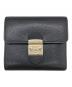 FURLA（フルラ）の古着「3つ折り財布」｜ブラック