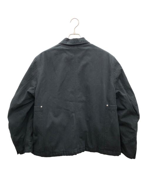 UNIVERSAL OVERALL（ユニバーサルオーバーオール）UNIVERSAL OVERALL (ユニバーサルオーバーオール) TATTOO STUDIO YAMADA (タトゥースタジオヤマダ) ジャケットカバーオール ブラック サイズ:Lの古着・服飾アイテム