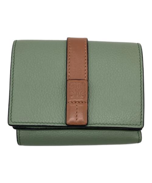 LOEWE（ロエベ）LOEWE (ロエベ) 3つ折り財布 グリーンの古着・服飾アイテム