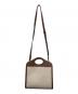BURBERRY (バーバリー) ミニポケットバッグ ベージュ×ブラウン：100000円