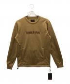 BRIEFINGブリーフィング）の古着「POWER STRETCH FLEECE PULLOVER」｜カーキ