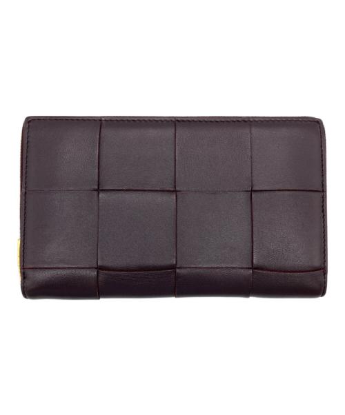 BOTTEGA VENETA（ボッテガベネタ）BOTTEGA VENETA (ボッテガベネタ) カセットジップアラウンドウォレット ブラウンの古着・服飾アイテム