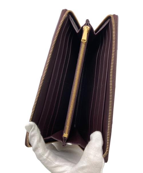 BOTTEGA VENETA（ボッテガベネタ）BOTTEGA VENETA (ボッテガベネタ) カセットジップアラウンドウォレット ブラウンの古着・服飾アイテム