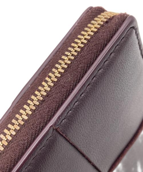 BOTTEGA VENETA（ボッテガベネタ）BOTTEGA VENETA (ボッテガベネタ) カセットジップアラウンドウォレット ブラウンの古着・服飾アイテム