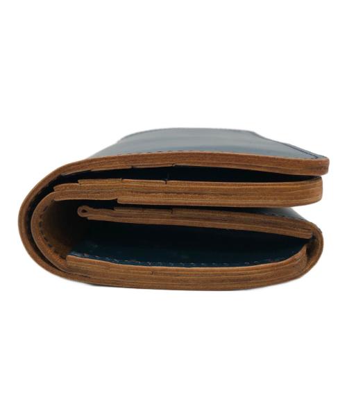 革蛸謹製（カワタコキンセイ）革蛸謹製 (カワタコキンセイ) 長財布 ブルーの古着・服飾アイテム