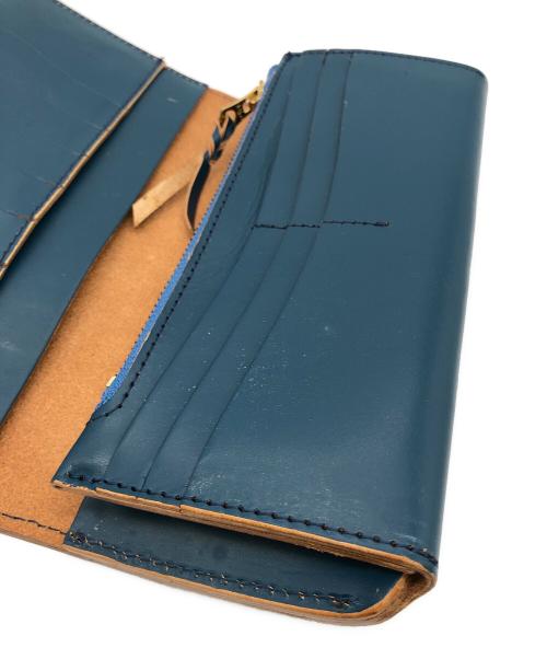 革蛸謹製（カワタコキンセイ）革蛸謹製 (カワタコキンセイ) 長財布 ブルーの古着・服飾アイテム