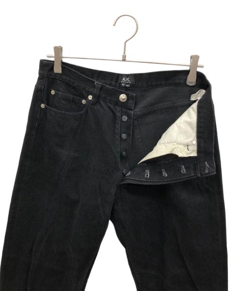 A.P.C.（アーペーセー）A.P.C. (アーペーセー) スタンダード ストレート デニム ブラック サイズ:W34の古着・服飾アイテム