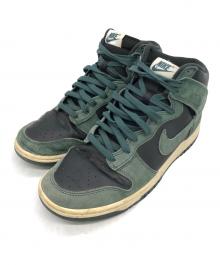 NIKE（ナイキ）の古着「Dunk High Retro PRM」｜ブラック×ディ-プグリーン