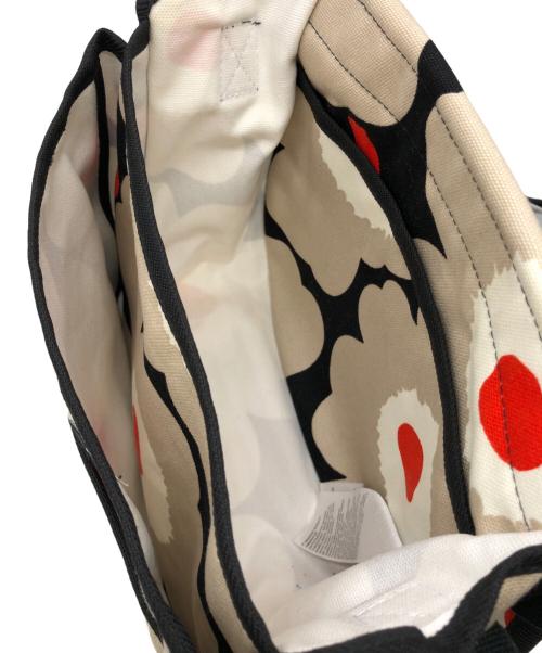 marimekko（マリメッコ）marimekko (マリメッコ) ショルダーバッグ ベージュ×ブラックの古着・服飾アイテム