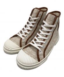 LOEWE（ロエベ）の古着「anagram HIGH TOP SNAKERS」｜ベージュ