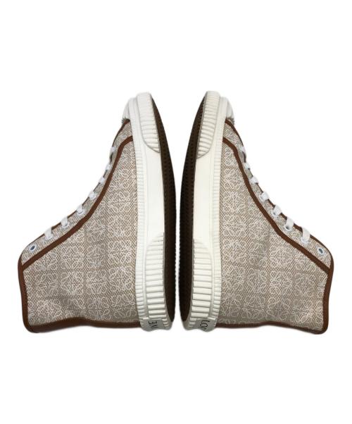 LOEWE（ロエベ）LOEWE (ロエベ) anagram HIGH TOP SNAKERS ベージュ サイズ:40の古着・服飾アイテム