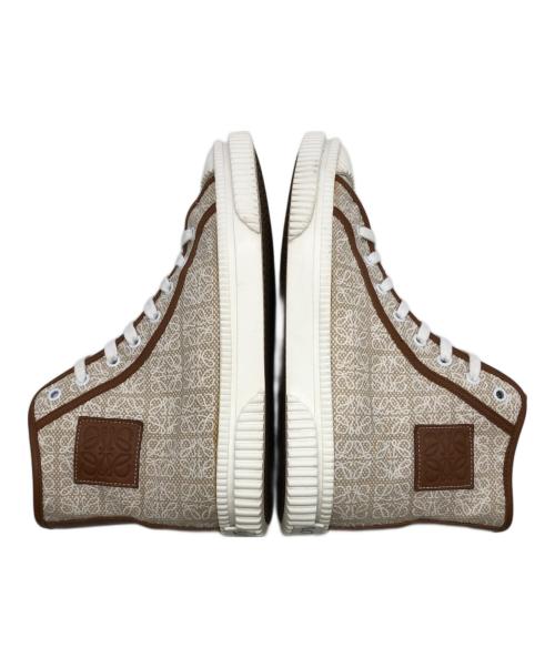 LOEWE（ロエベ）LOEWE (ロエベ) anagram HIGH TOP SNAKERS ベージュ サイズ:40の古着・服飾アイテム