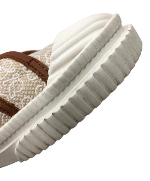 LOEWE（ロエベ）LOEWE (ロエベ) anagram HIGH TOP SNAKERS ベージュ サイズ:40の古着・服飾アイテム