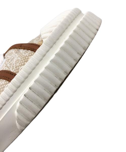 LOEWE（ロエベ）LOEWE (ロエベ) anagram HIGH TOP SNAKERS ベージュ サイズ:40の古着・服飾アイテム