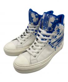 Christian Dior（クリスチャン ディオール）の古着「ウォークNディオールスター ハイトップスニーカー」｜ホワイト×ブルー