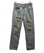 LEVI'Sリーバイス）の古着「ダメージ加工デニムパンツ」｜インディゴ