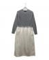 SHIPS（シップス）の古着「切替ワンピース」｜グレー×ホワイト