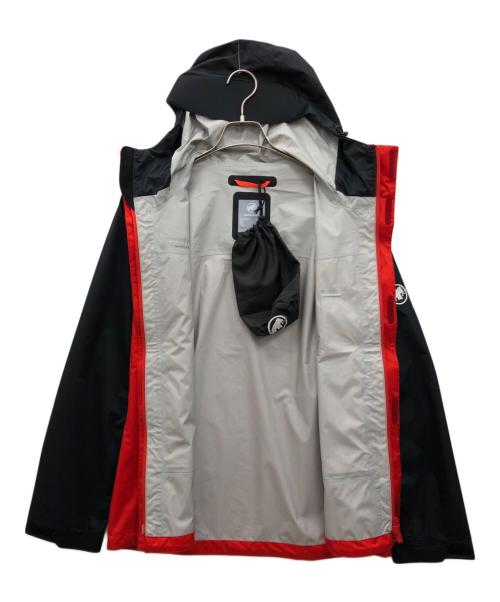 MAMMUT（マムート）MAMMUT (マムート) マイクロレイヤー2.0ハードシェル フーデッドジャケット レッド×ブラック サイズ:Mの古着・服飾アイテム