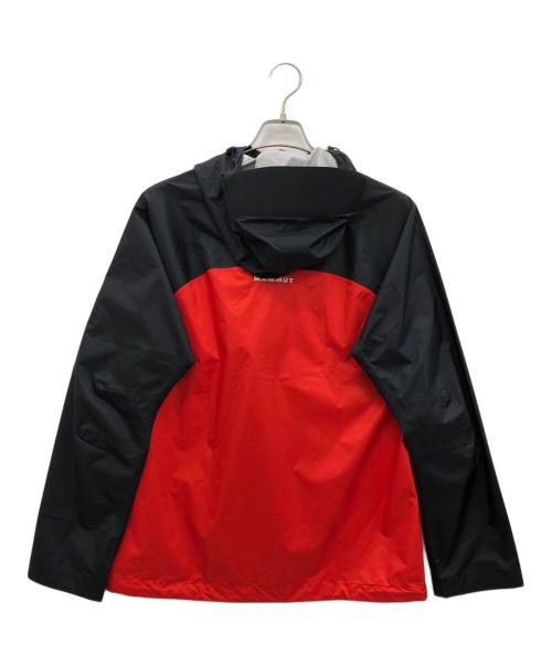 MAMMUT（マムート）MAMMUT (マムート) マイクロレイヤー2.0ハードシェル フーデッドジャケット レッド×ブラック サイズ:Mの古着・服飾アイテム