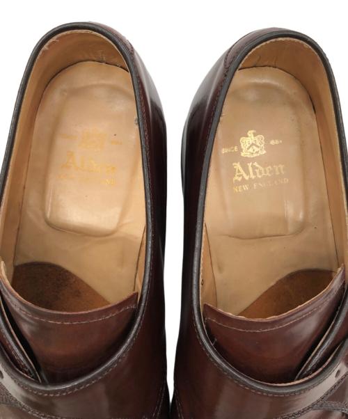 Alden（オールデン）ALDEN (オールデン) コードバンモンクストラップシューズ ブラウン サイズ:8 1/2の古着・服飾アイテム
