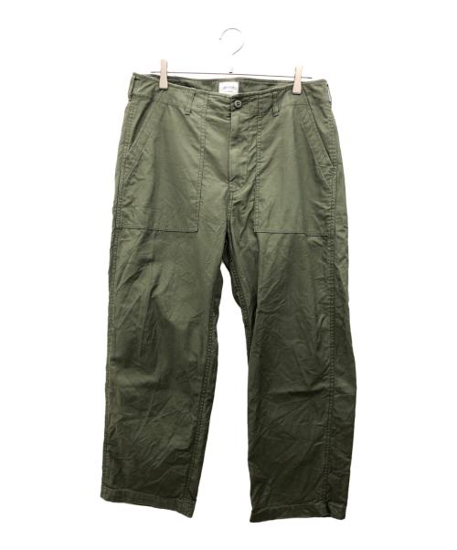 -（-）- (-) アーミーパンツ オリーブ サイズ:Lの古着・服飾アイテム