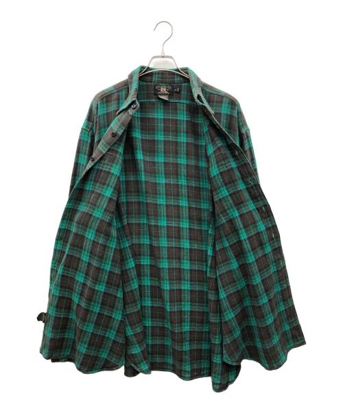 RRL（ダブルアールエル）RRL (ダブルアールエル) シャツジャケット グリーン×チェック サイズ:XLの古着・服飾アイテム