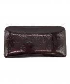 LOUIS VUITTONルイ ヴィトン）の古着「モノグラム ヴェルニ ジッピーウォレット アマラント」