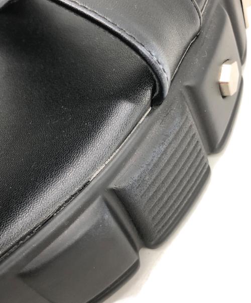 ellno loset（エルノロゼット）Ellno Loset (エルノロゼット) メタルプレートブーツサンダル ブラック サイズ:LLの古着・服飾アイテム