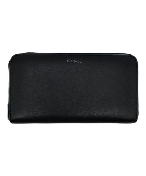 PAUL SMITH（ポールスミス）Paul Smith (ポールスミス) ラウンドファスナー財布 ブラックの古着・服飾アイテム