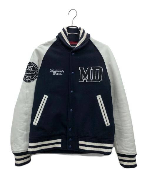 MACKDADDY（マックダディ）MACKDADDY (マックダディ) スタジャン ネイビー×ホワイト サイズ:Mの古着・服飾アイテム