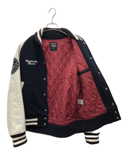 MACKDADDY（マックダディ）MACKDADDY (マックダディ) スタジャン ネイビー×ホワイト サイズ:Mの古着・服飾アイテム