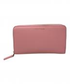 EMPORIO ARMANIエンポリオアルマーニ）の古着「ラウンドファスナー財布」｜ピンク