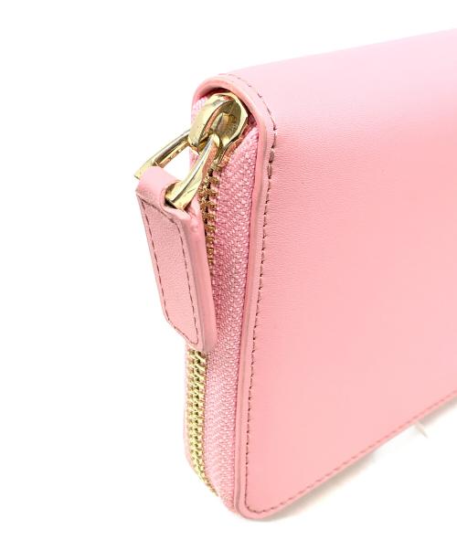 EMPORIO ARMANI（エンポリオアルマーニ）EMPORIO ARMANI (エンポリオアルマーニ) ラウンドファスナー財布 ピンク サイズ:実寸サイズにてご確認ください。の古着・服飾アイテム