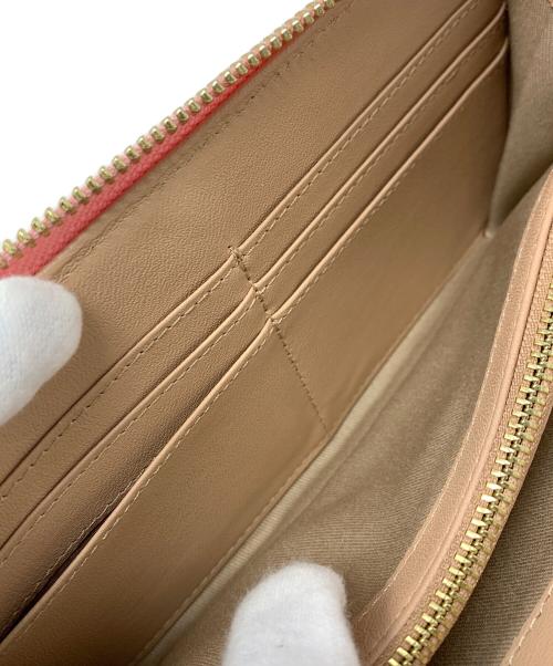 EMPORIO ARMANI（エンポリオアルマーニ）EMPORIO ARMANI (エンポリオアルマーニ) ラウンドファスナー財布 ピンク サイズ:実寸サイズにてご確認ください。の古着・服飾アイテム