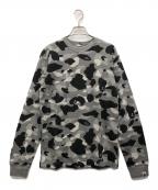 A BATHING APEア ベイシング エイプ）の古着「長袖サーマルカットソー」｜グレー